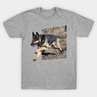 German Shepherd Jump Out T-Shirt